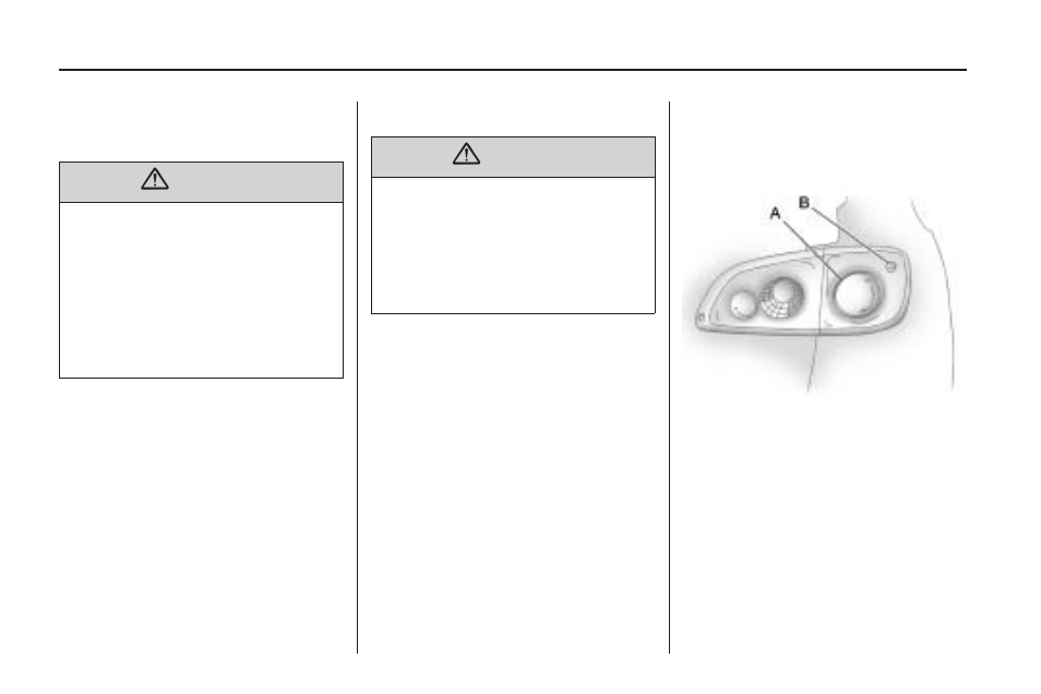 High intensity discharge (hid) lighting, Halogen bulbs, High intensity discharge | Hid) lighting -34, Halogen bulbs -34 taillamps, turn signal, Stoplamps and sidemarker lamps -34 | Buick 2009 Enclave User Manual | Page 306 / 410