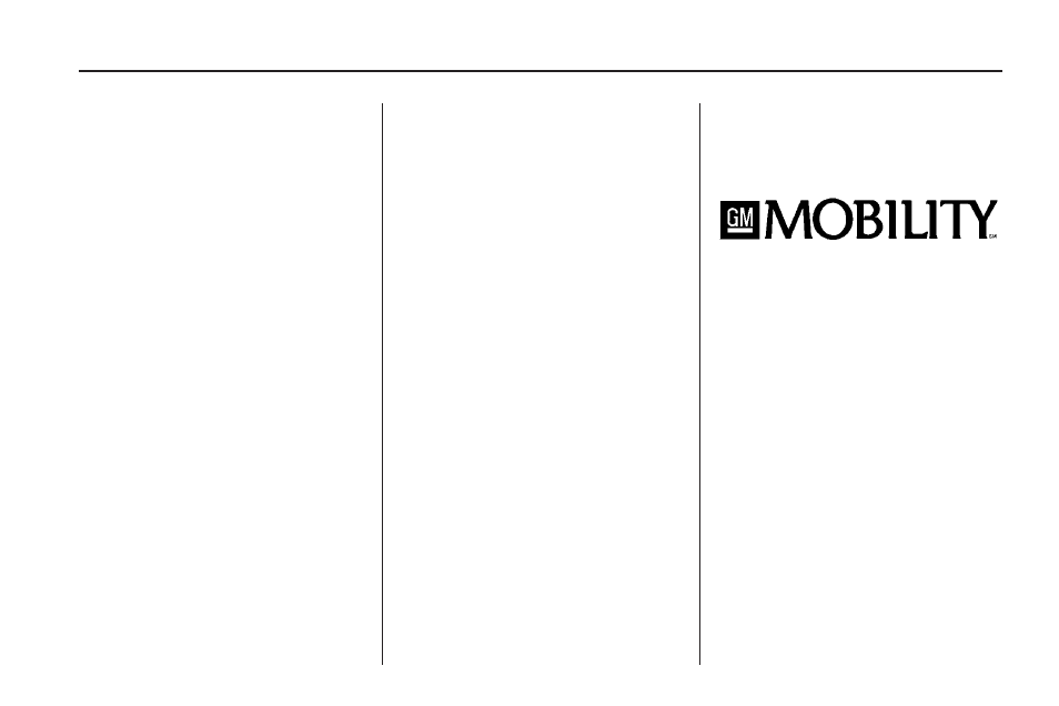 Gm mobility reimbursement program, Gm mobility reimbursement, Program -5 | Buick 2009 Enclave User Manual | Page 387 / 410