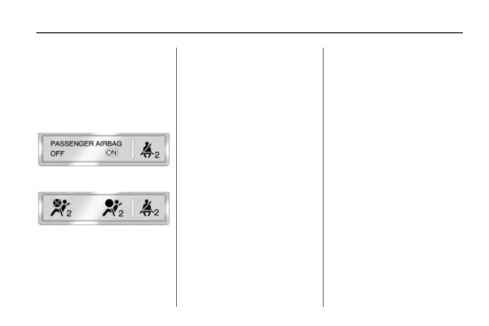 Passenger sensing system, Passenger sensing system -53 | Buick 2009 Enclave User Manual | Page 57 / 410