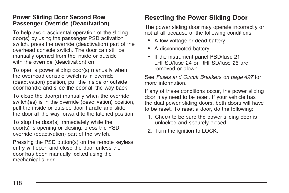 Buick 2007 Terraza User Manual | Page 118 / 562