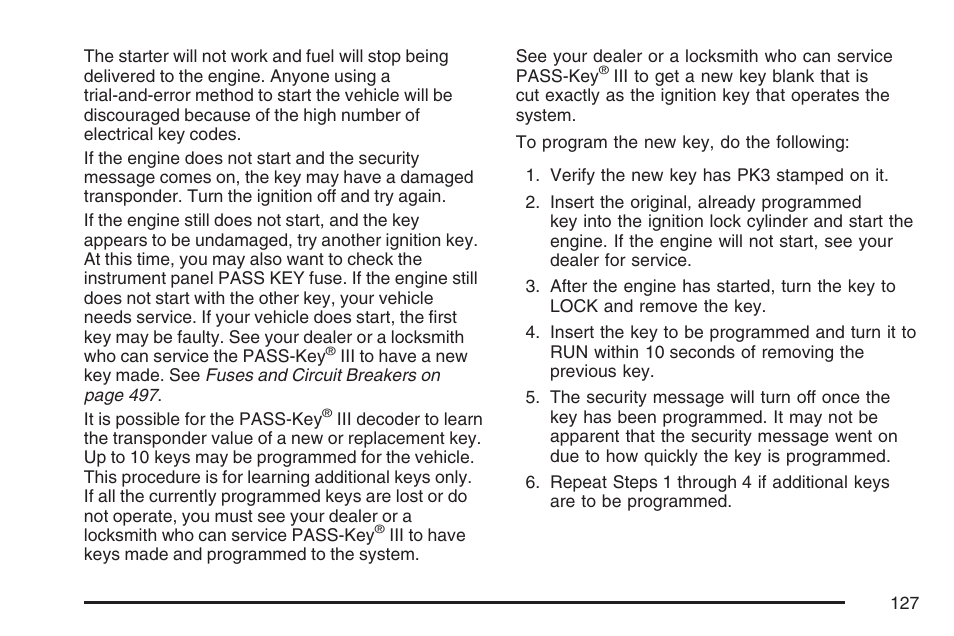 Buick 2007 Terraza User Manual | Page 127 / 562