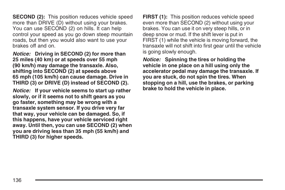 Buick 2007 Terraza User Manual | Page 136 / 562