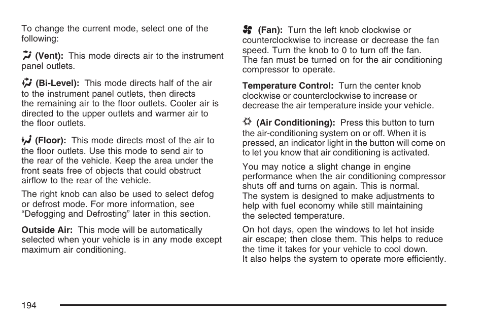 Buick 2007 Terraza User Manual | Page 194 / 562