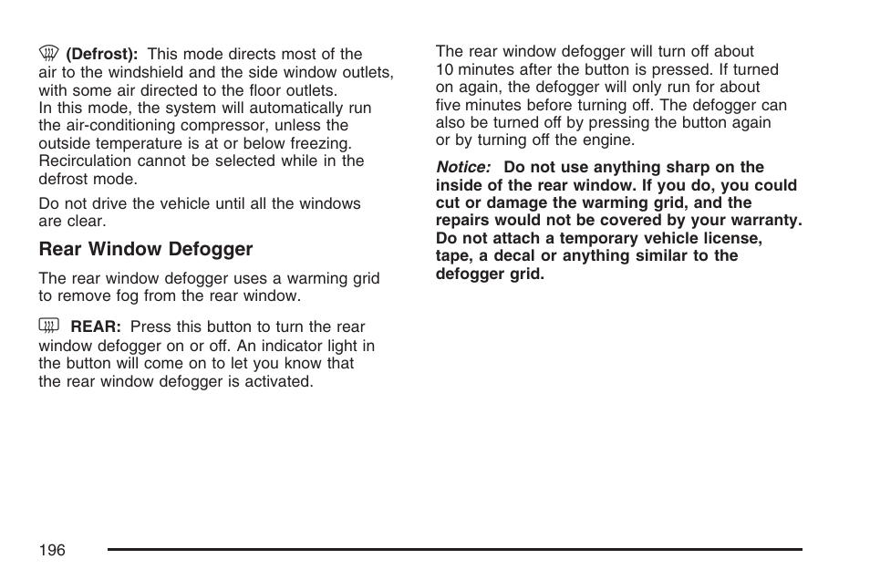 Buick 2007 Terraza User Manual | Page 196 / 562