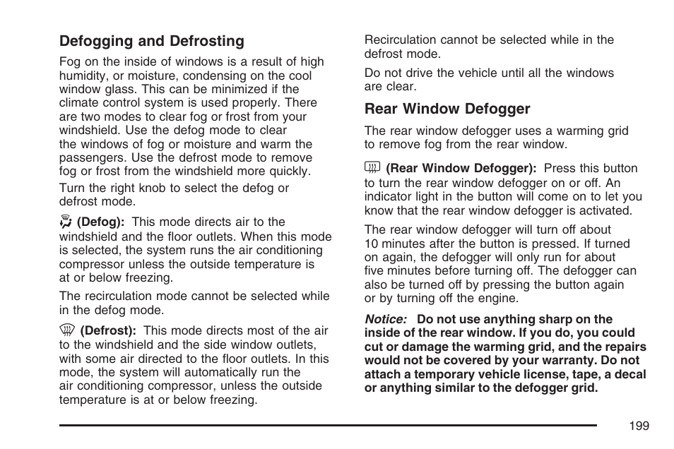 Buick 2007 Terraza User Manual | Page 199 / 562