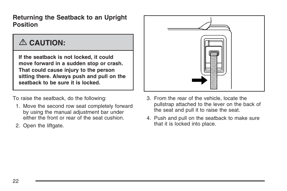 Caution | Buick 2007 Terraza User Manual | Page 22 / 562