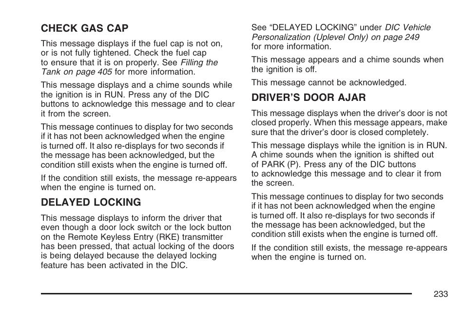 Buick 2007 Terraza User Manual | Page 233 / 562