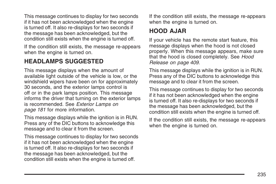 Buick 2007 Terraza User Manual | Page 235 / 562