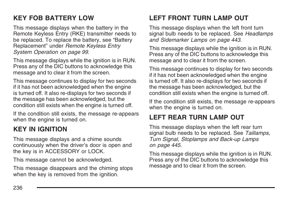 Buick 2007 Terraza User Manual | Page 236 / 562