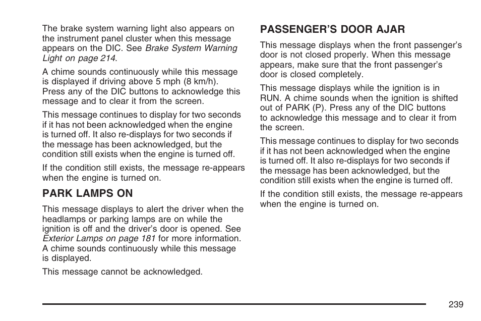 Buick 2007 Terraza User Manual | Page 239 / 562