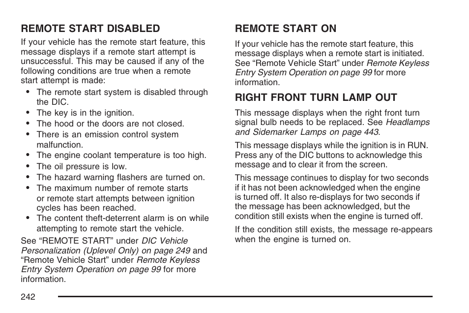 Buick 2007 Terraza User Manual | Page 242 / 562