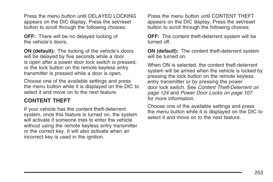 Buick 2007 Terraza User Manual | Page 253 / 562