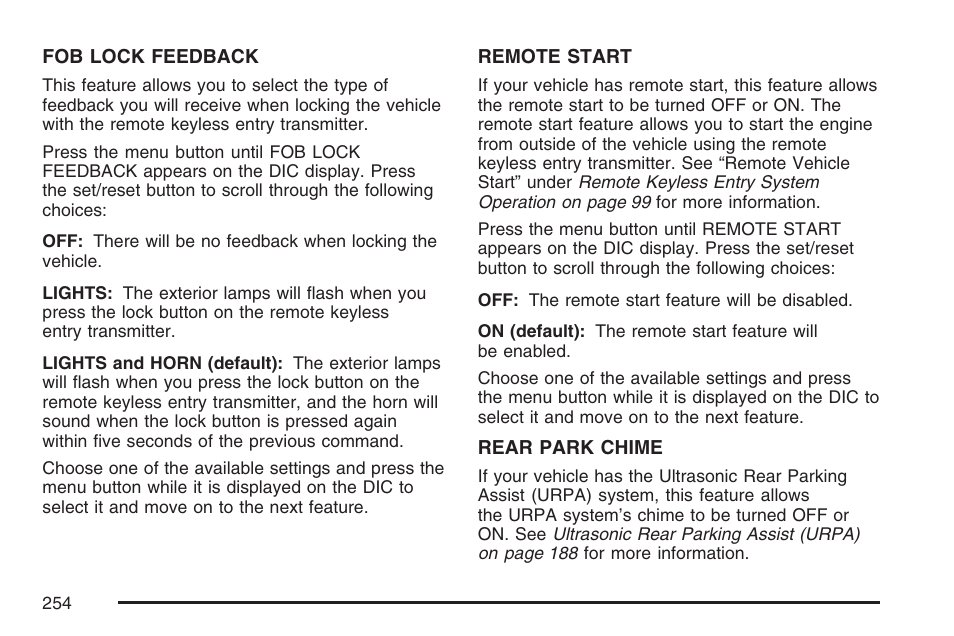 Buick 2007 Terraza User Manual | Page 254 / 562