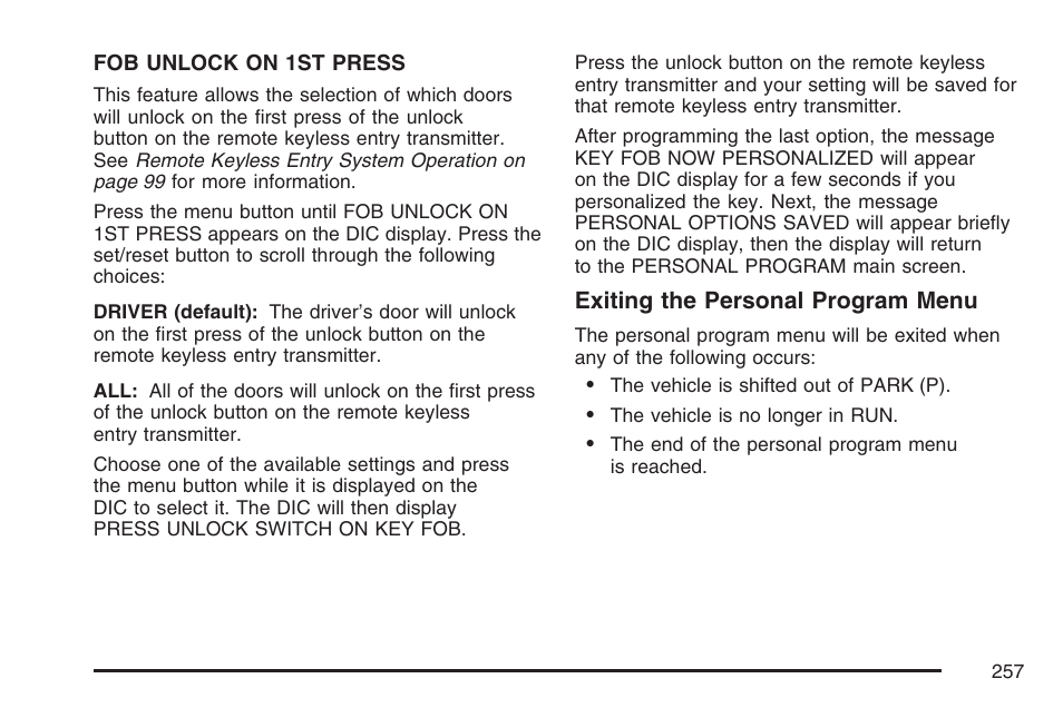 Buick 2007 Terraza User Manual | Page 257 / 562