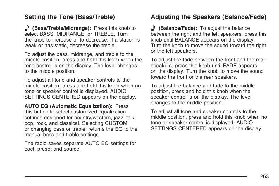 Buick 2007 Terraza User Manual | Page 263 / 562