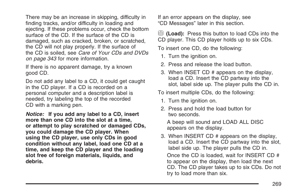 Buick 2007 Terraza User Manual | Page 269 / 562