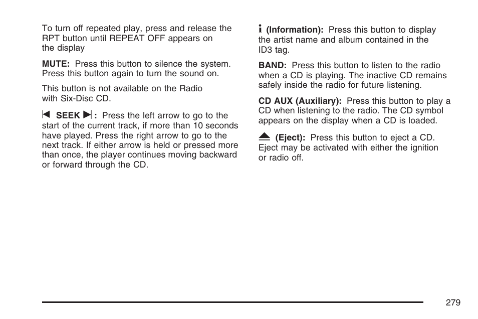 Buick 2007 Terraza User Manual | Page 279 / 562