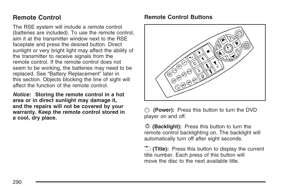 Buick 2007 Terraza User Manual | Page 290 / 562