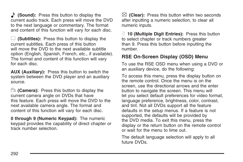 Buick 2007 Terraza User Manual | Page 292 / 562