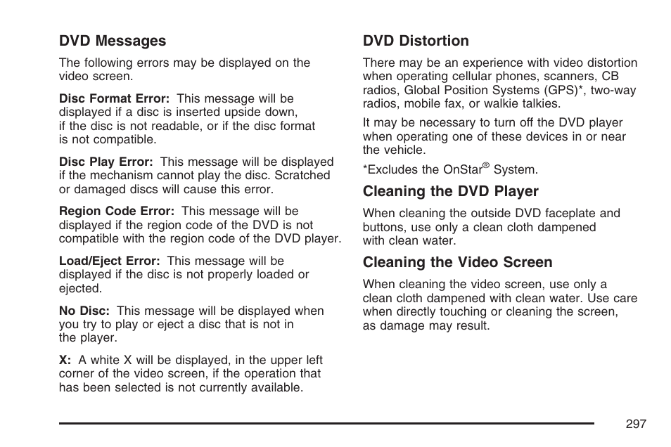 Buick 2007 Terraza User Manual | Page 297 / 562