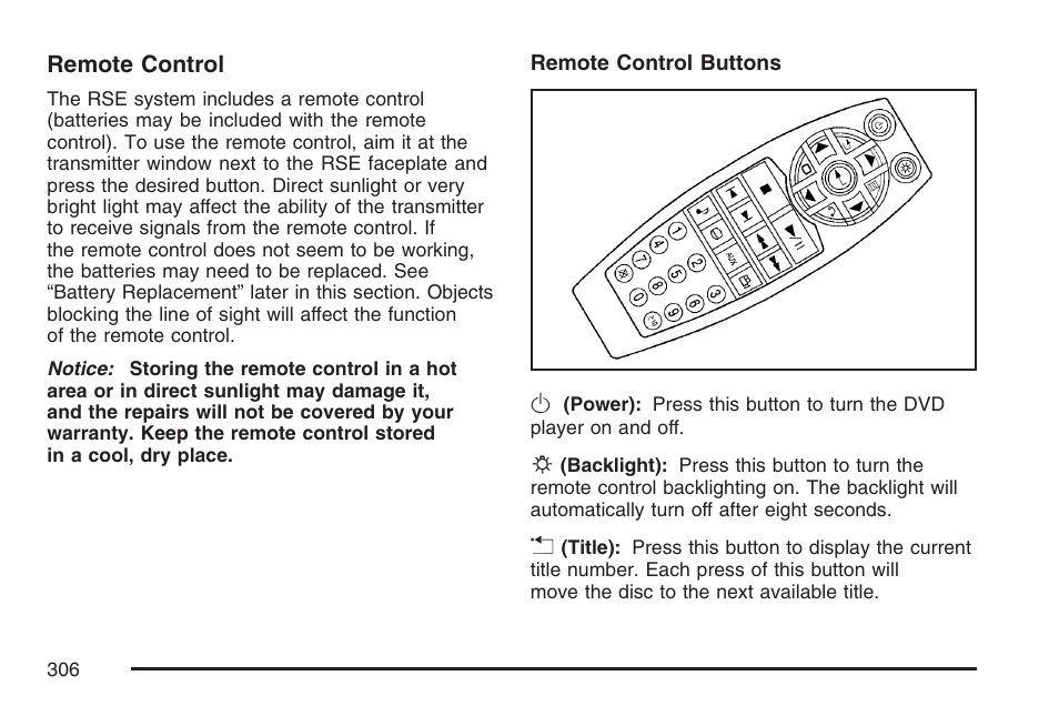 Buick 2007 Terraza User Manual | Page 306 / 562