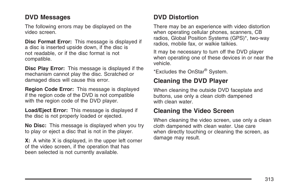 Buick 2007 Terraza User Manual | Page 313 / 562