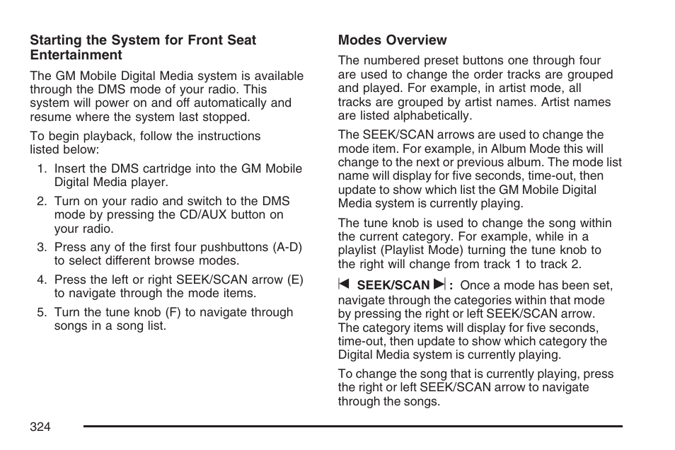 Buick 2007 Terraza User Manual | Page 324 / 562