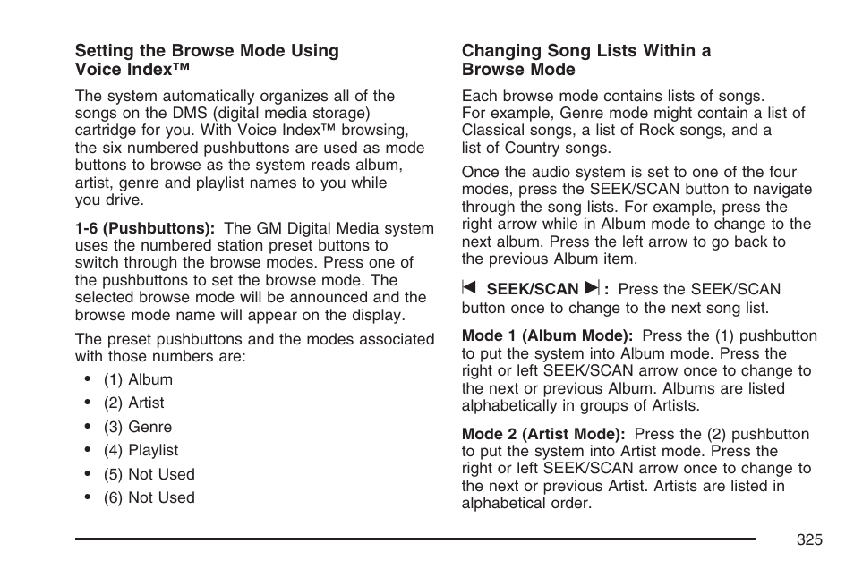 Buick 2007 Terraza User Manual | Page 325 / 562