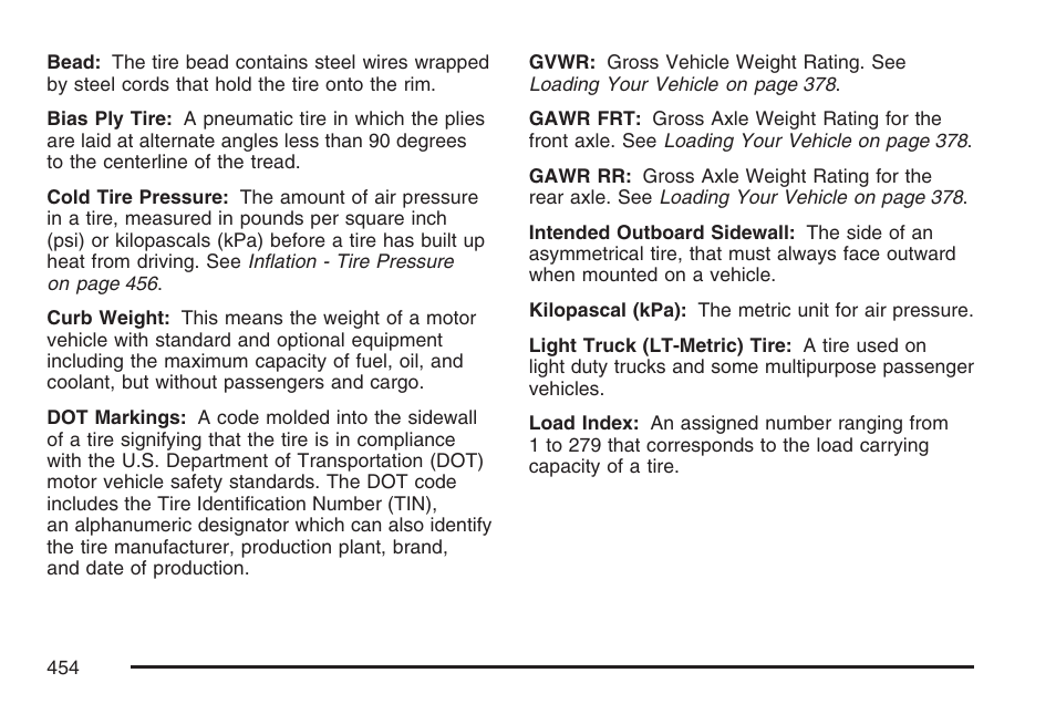 Buick 2007 Terraza User Manual | Page 454 / 562