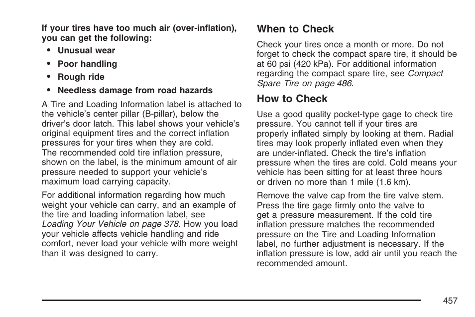 Buick 2007 Terraza User Manual | Page 457 / 562