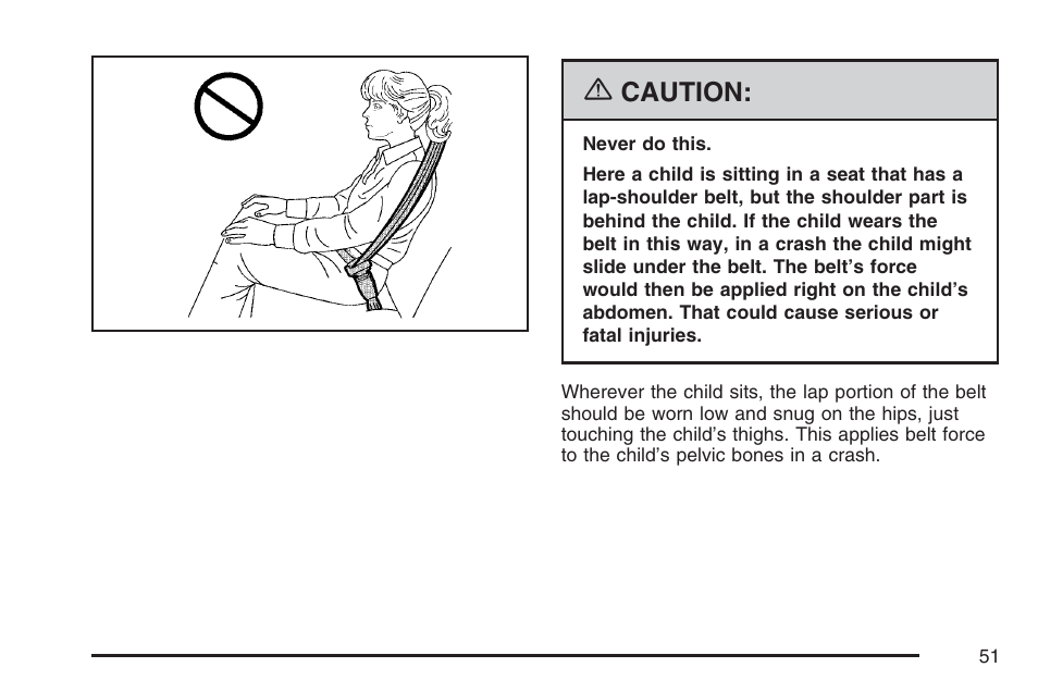 Caution | Buick 2007 Terraza User Manual | Page 51 / 562