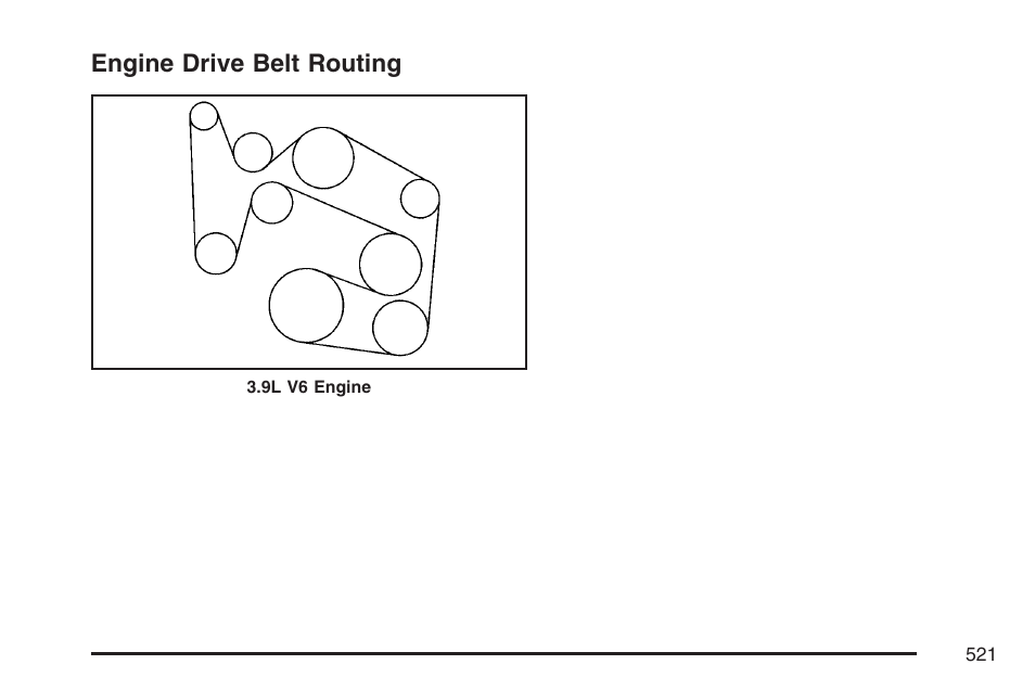 Engine drive belt routing | Buick 2007 Terraza User Manual | Page 521 / 562