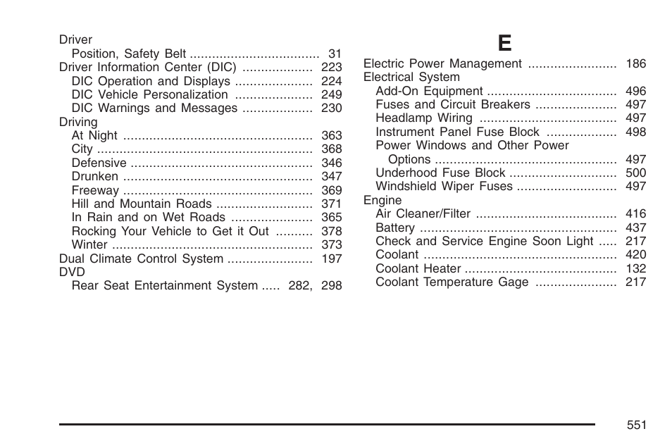 Buick 2007 Terraza User Manual | Page 551 / 562