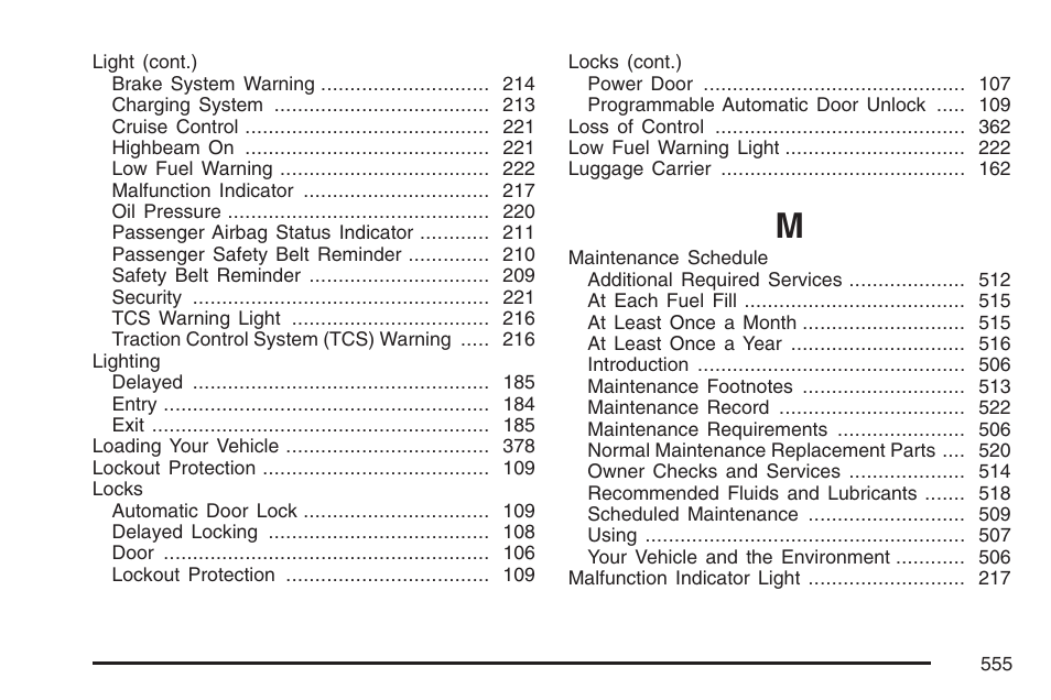 Buick 2007 Terraza User Manual | Page 555 / 562