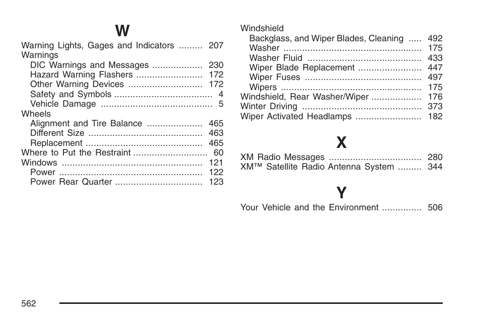 Buick 2007 Terraza User Manual | Page 562 / 562