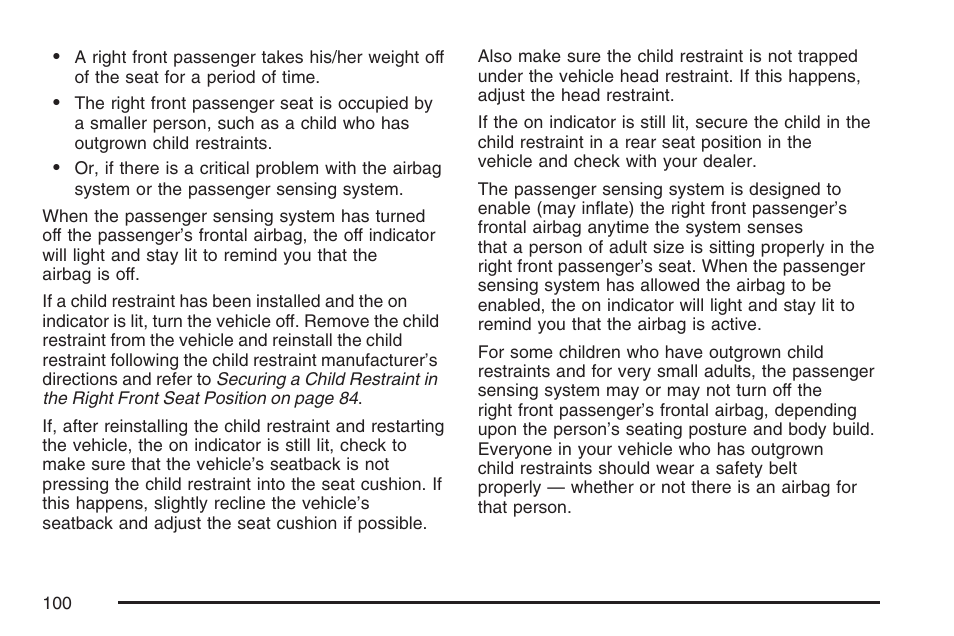 Buick 2007 Rendezvous User Manual | Page 100 / 528