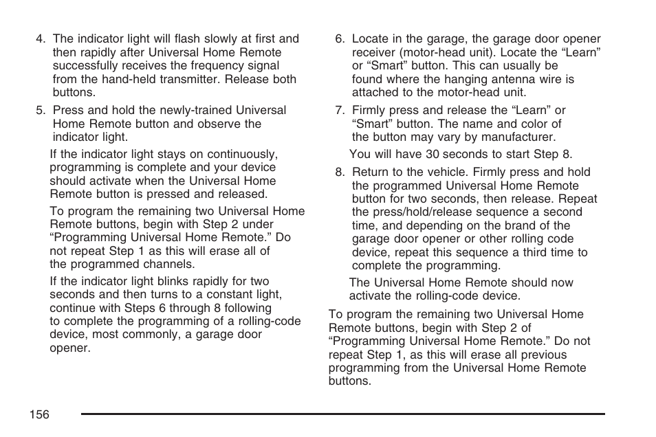 Buick 2007 Rendezvous User Manual | Page 156 / 528