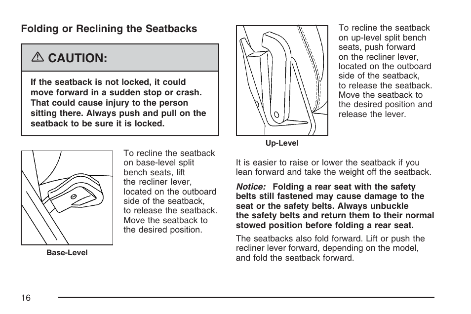 Caution | Buick 2007 Rendezvous User Manual | Page 16 / 528