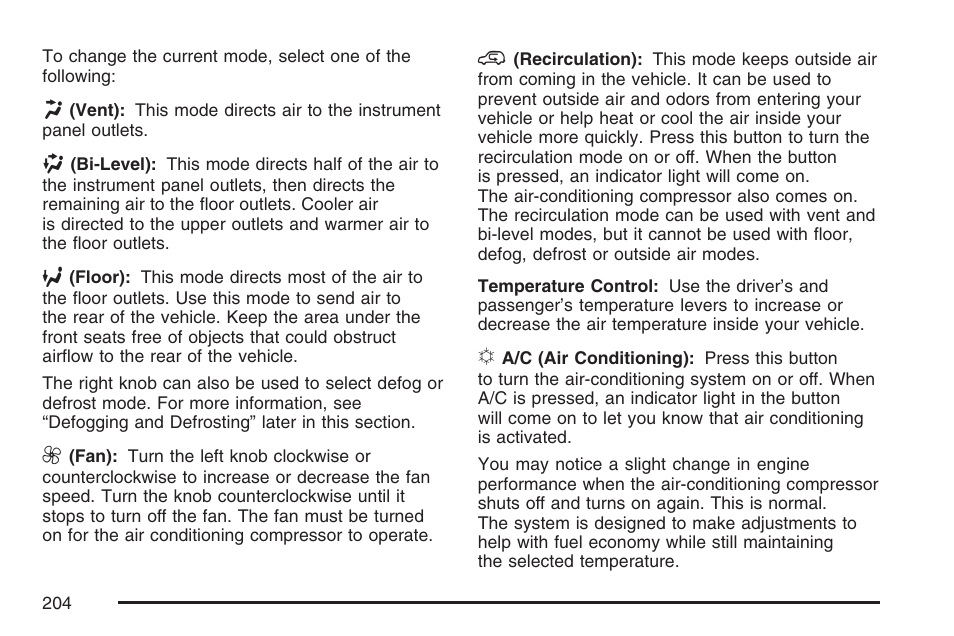 Buick 2007 Rendezvous User Manual | Page 204 / 528