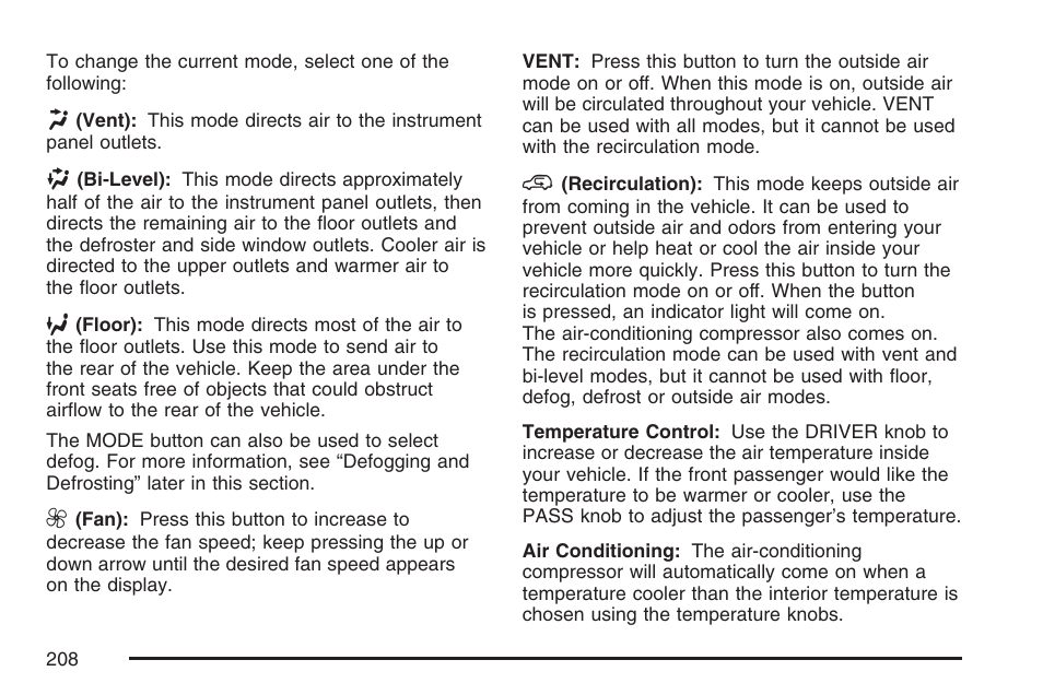 Buick 2007 Rendezvous User Manual | Page 208 / 528