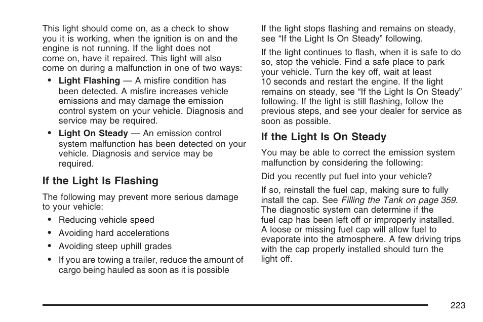 Buick 2007 Rendezvous User Manual | Page 223 / 528