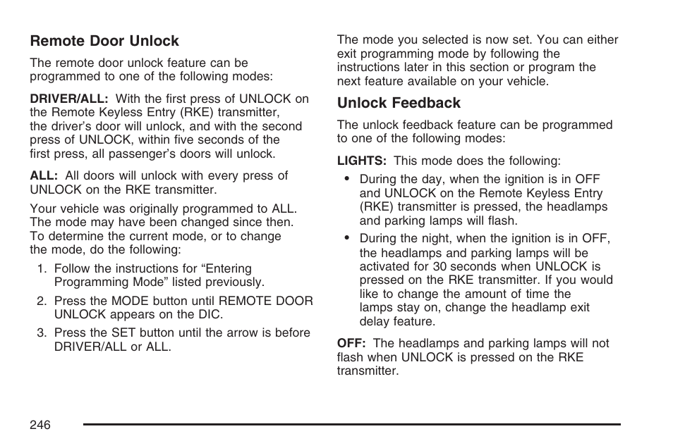 Buick 2007 Rendezvous User Manual | Page 246 / 528