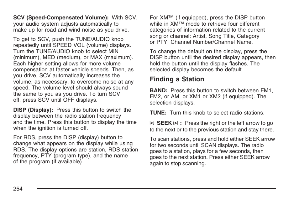 Buick 2007 Rendezvous User Manual | Page 254 / 528