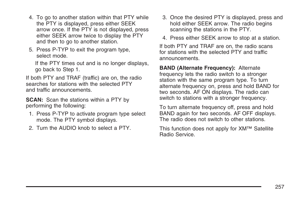 Buick 2007 Rendezvous User Manual | Page 257 / 528