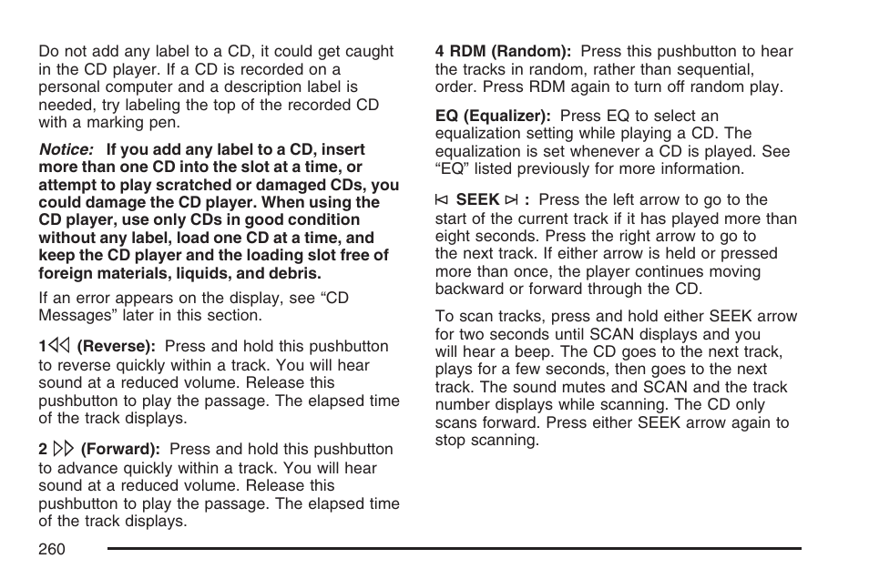 Buick 2007 Rendezvous User Manual | Page 260 / 528