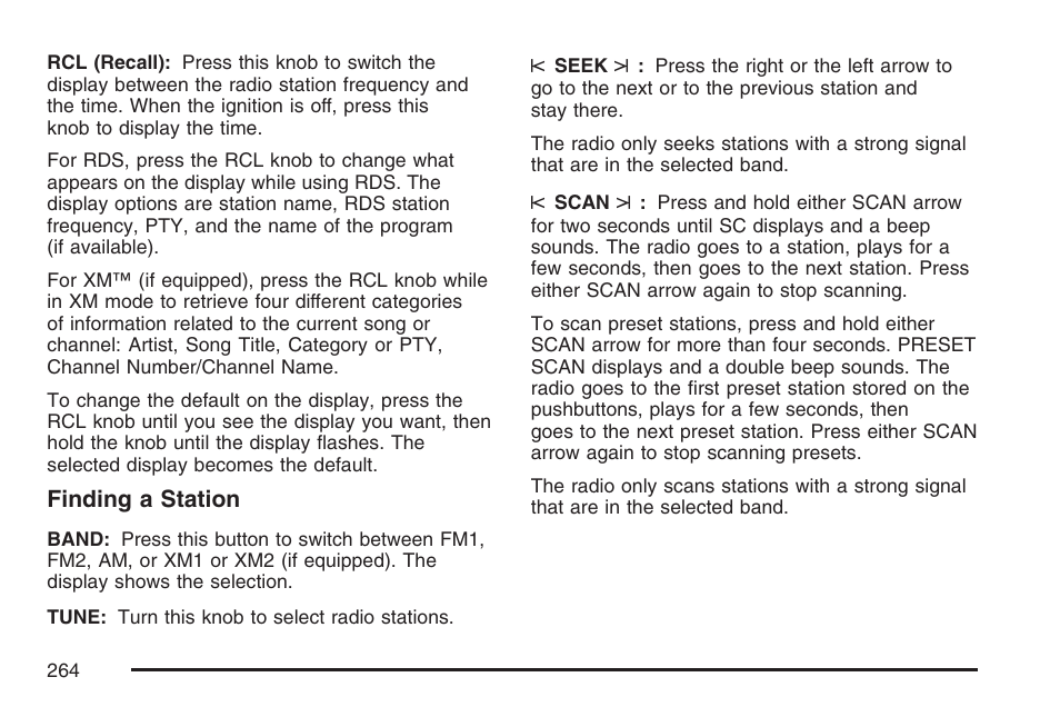 Buick 2007 Rendezvous User Manual | Page 264 / 528