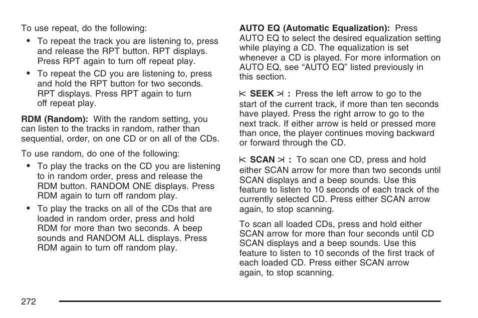 Buick 2007 Rendezvous User Manual | Page 272 / 528