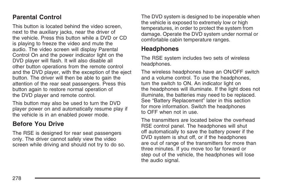 Buick 2007 Rendezvous User Manual | Page 278 / 528