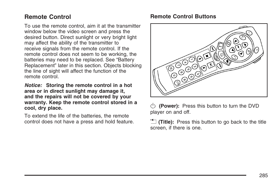 Buick 2007 Rendezvous User Manual | Page 285 / 528