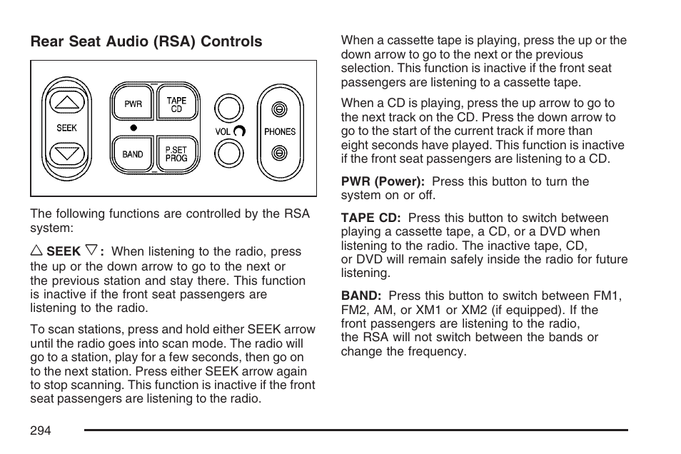 Buick 2007 Rendezvous User Manual | Page 294 / 528